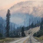 The Wapiti Fire burning in the Boise National Forest.