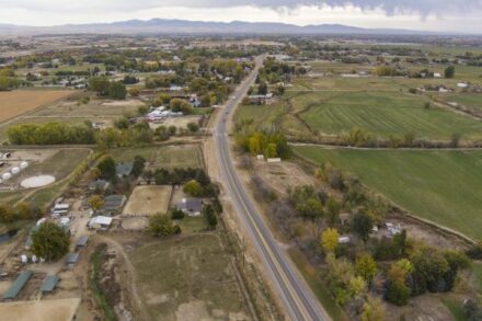 An aerial view of SH-44 through Middelton.