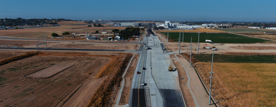 Franklin Road looking west.