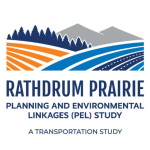 Logo for the Rathdrum Prairie PEL Study and aerial photos of the prairie.