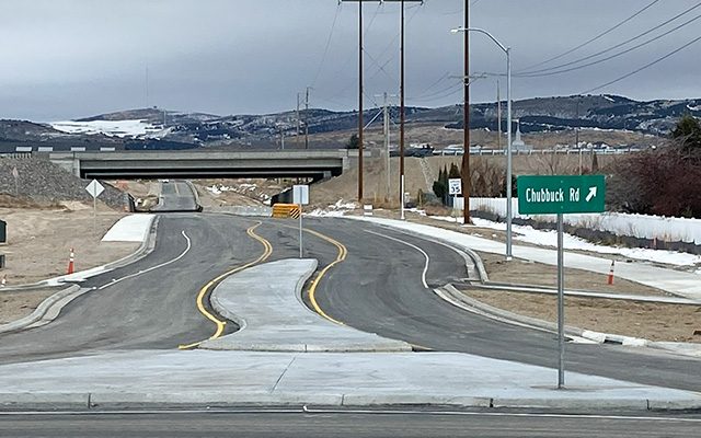 Photograph of the new Chubbuck Road underpass.