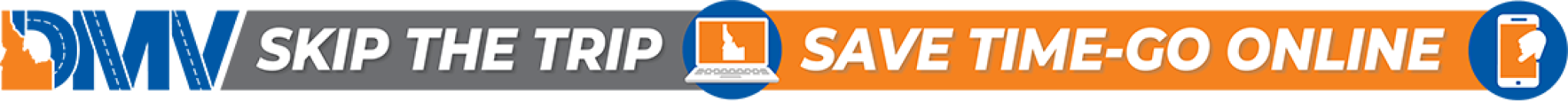 DMV skip the trip logo