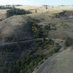 View of State Highway 64 taken from above.