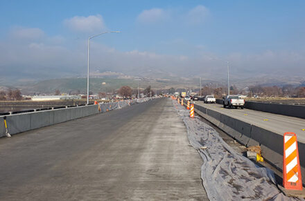 The finished deck on the US-12 Clearwater Memorial Bridge in Lewiston.