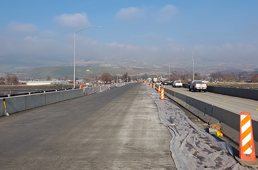 Picture of the finished deck on the Clearwater Memorial Bridge in Lewiston.