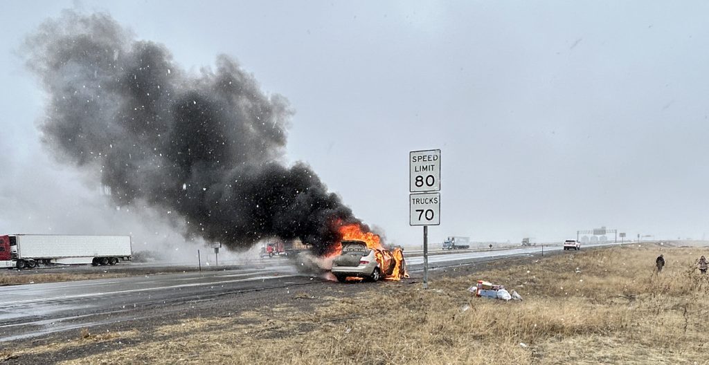 ITD team’s quick action “likely saved life” in I-84 car fire