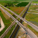 Aerial view of Exit 89 on I-15