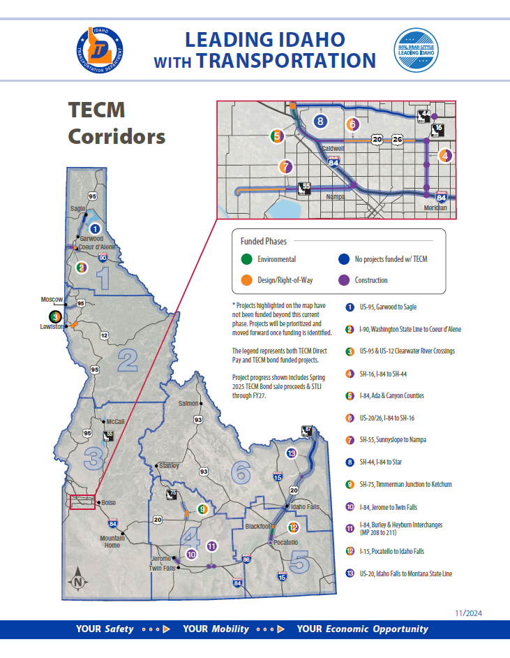 Leading Idaho with Transportation fact sheet