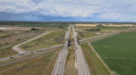 I-15 Exit 89 aerial view.