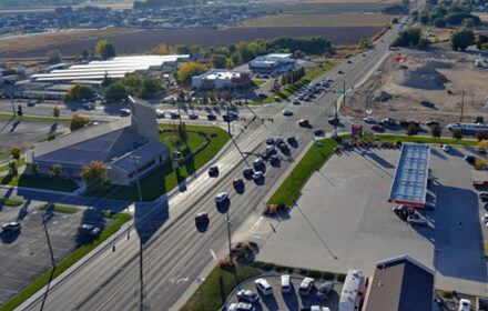 Drone shot of SH-55 in Nampa