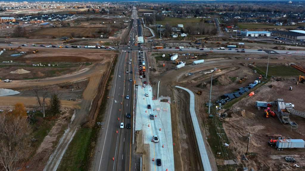 Construction at SH-44 Interchange