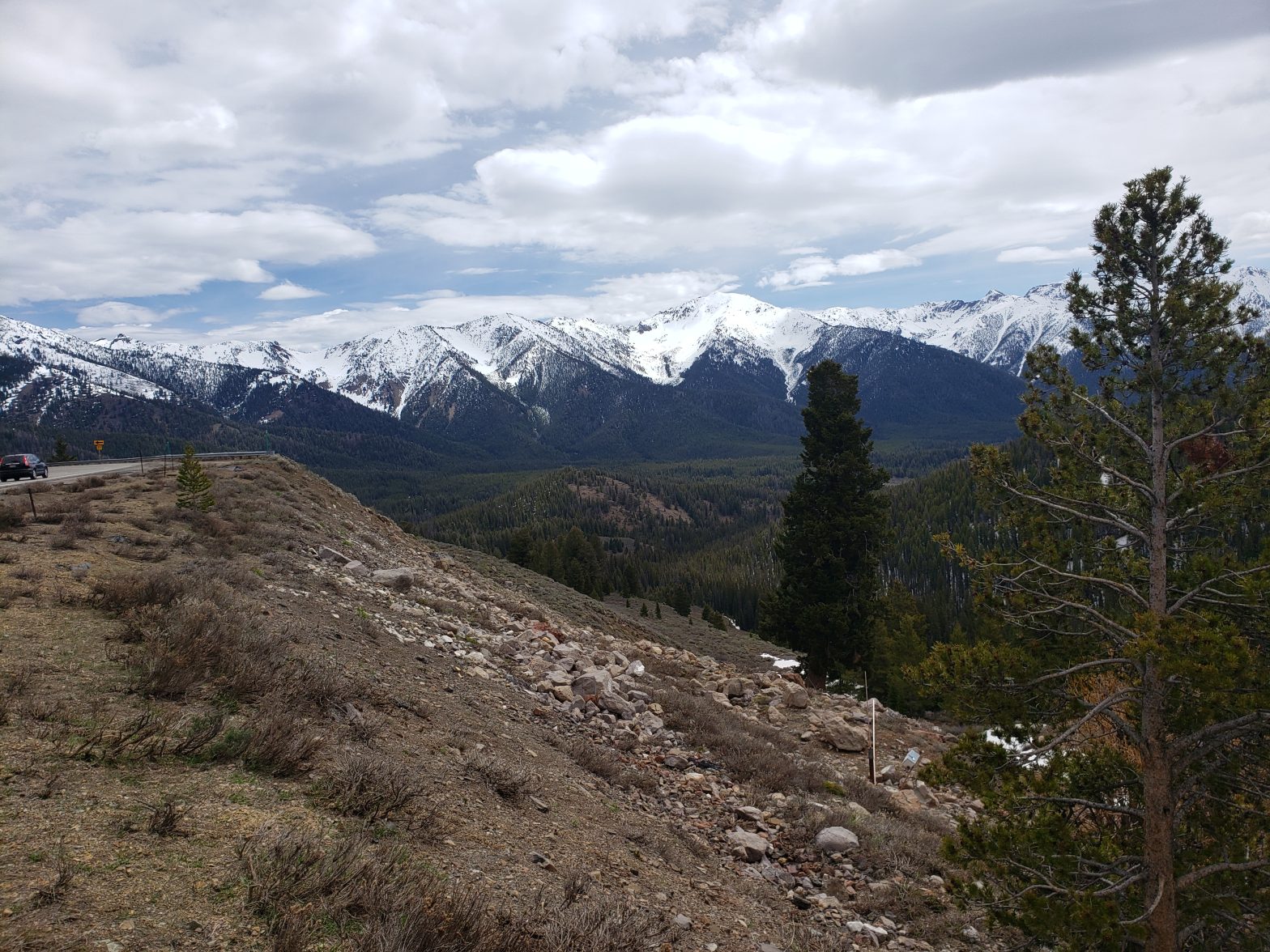 SH-75 Galena Summit Slide