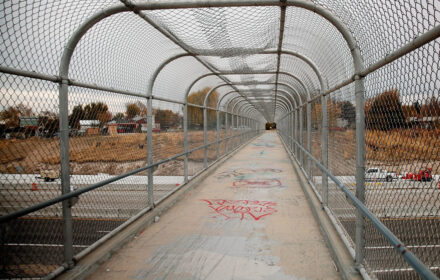 Walkway over the freeway