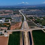 Drone shot of the highway