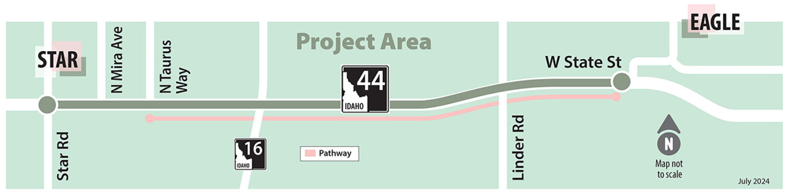 State Rd 44 Map SH-44 Star to State | Idaho Transportation Department