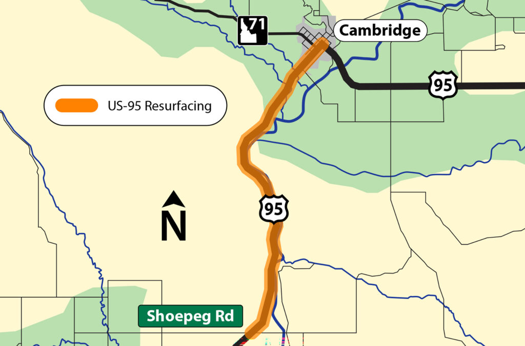 Map of the project limits