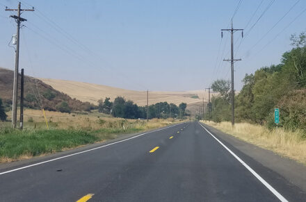 A view of the project area on US-95 from Mission Creek to Golden Eagle.