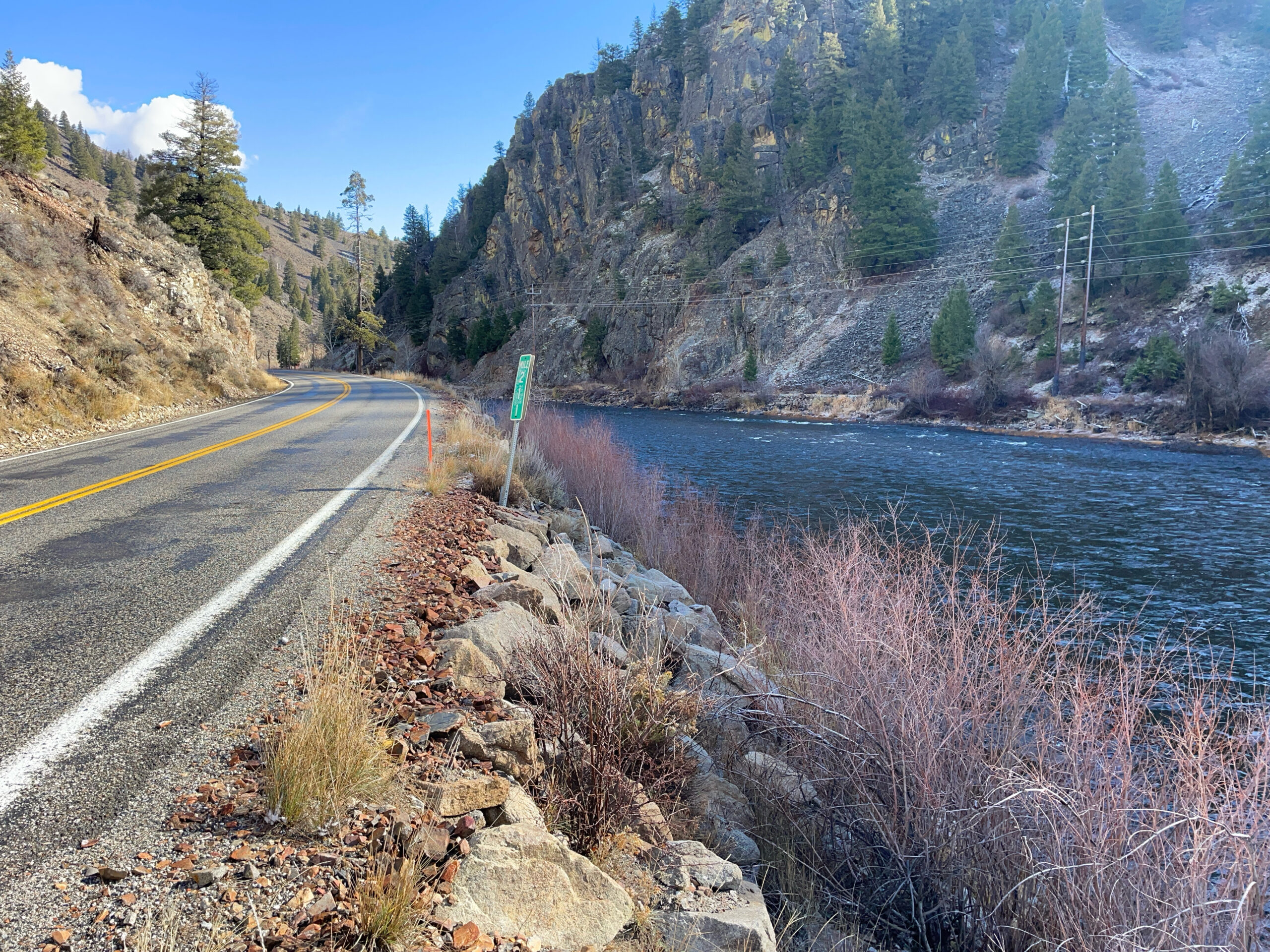 SH 75 along Torrey Hole