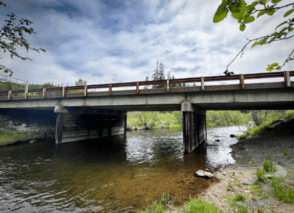 View of the St. Maries River Bridge on State Highway 3.