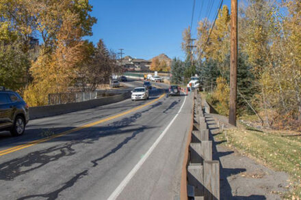 SH 75 Roadwork traffic near Bellevue