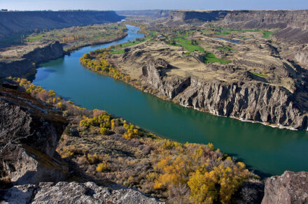 Snake River Canyon Aerial View