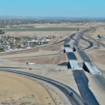 Aerial photo of the system interchange at Pocatello.