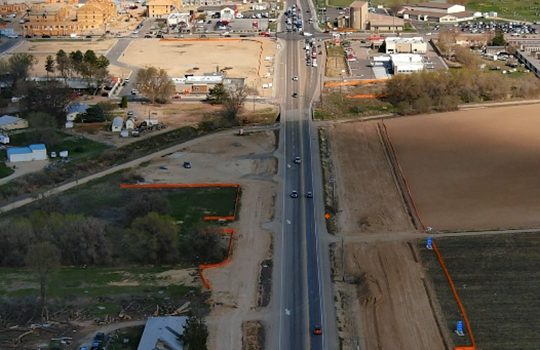Aerial view of SH-55.
