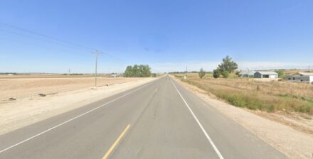 Open highway in rural area.
