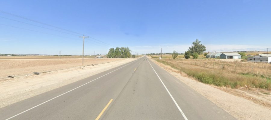 Open highway in rural area.