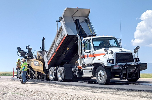 Paving begins north of Blackfoot