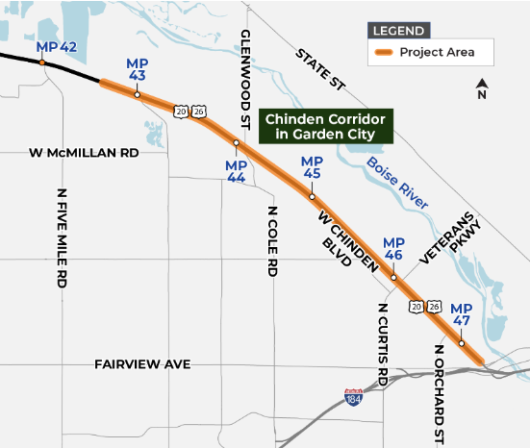 Public invited to give input on corridor improvements along Chinden Boulevard