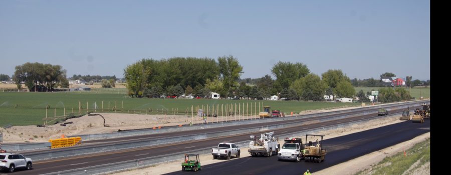 Paving along the Buelry Interchange