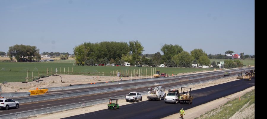Paving along the Buelry Interchange