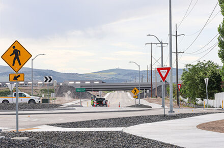Chubbuck Road underpass viewed from the west.