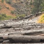 Picture of the mudslide on US-95 north of Riggins.