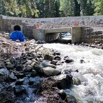 Water under a bridge