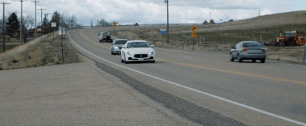 Traffic on SH-55