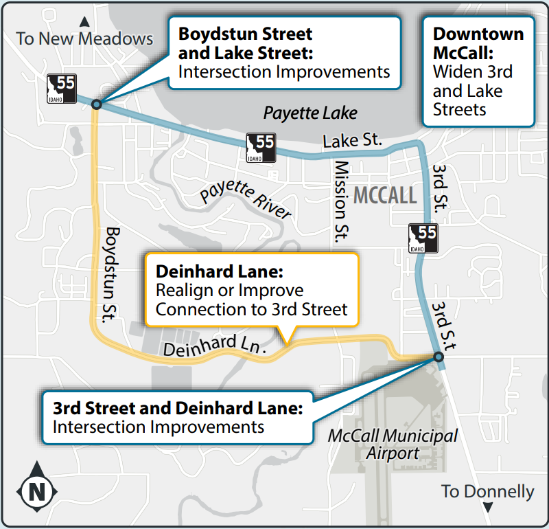Public feedback requested on potential improvements for SH-55 in McCall