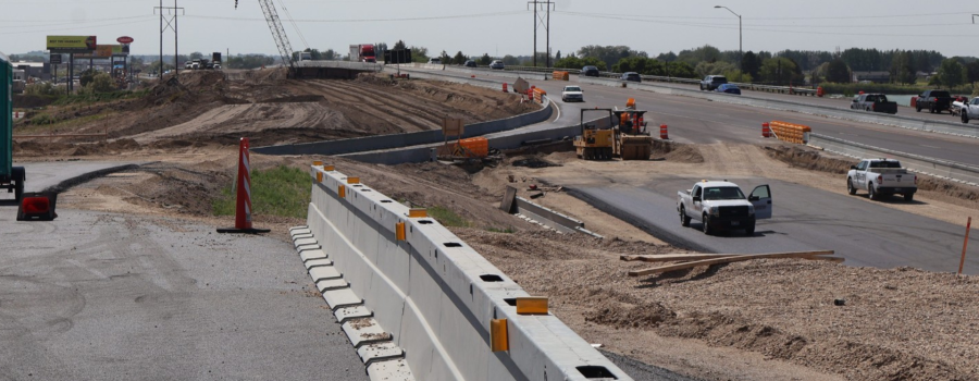 Burley exit 208 under construction