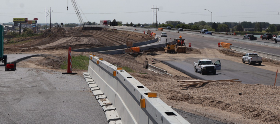 Burley exit 208 under construction