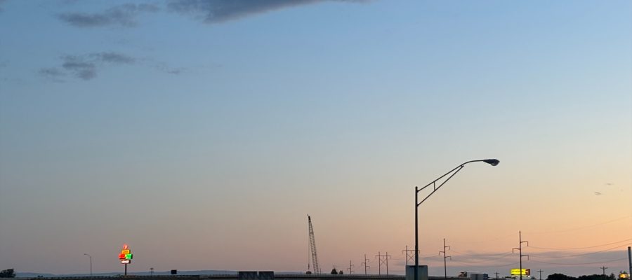 Heyburn Exit under construction