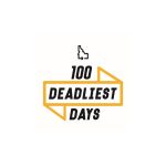 100 Deadliest Days Logo - Image of Idaho on top with "100 Deadliest Days" written in black, outlined in yellow.