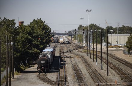 Railroad tracks in Nampa