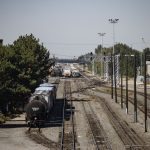 Railroad tracks in Nampa