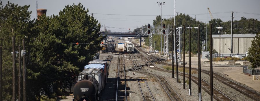 Railroad tracks in Nampa