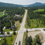 Aerial view of US-95 at Dufort Road.