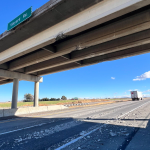 Vineyard bridge struck by an excavator