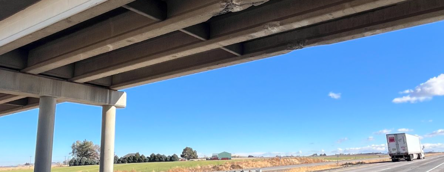 Vineyard bridge struck by an excavator