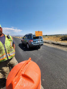 US 93 Pilot car near Carey