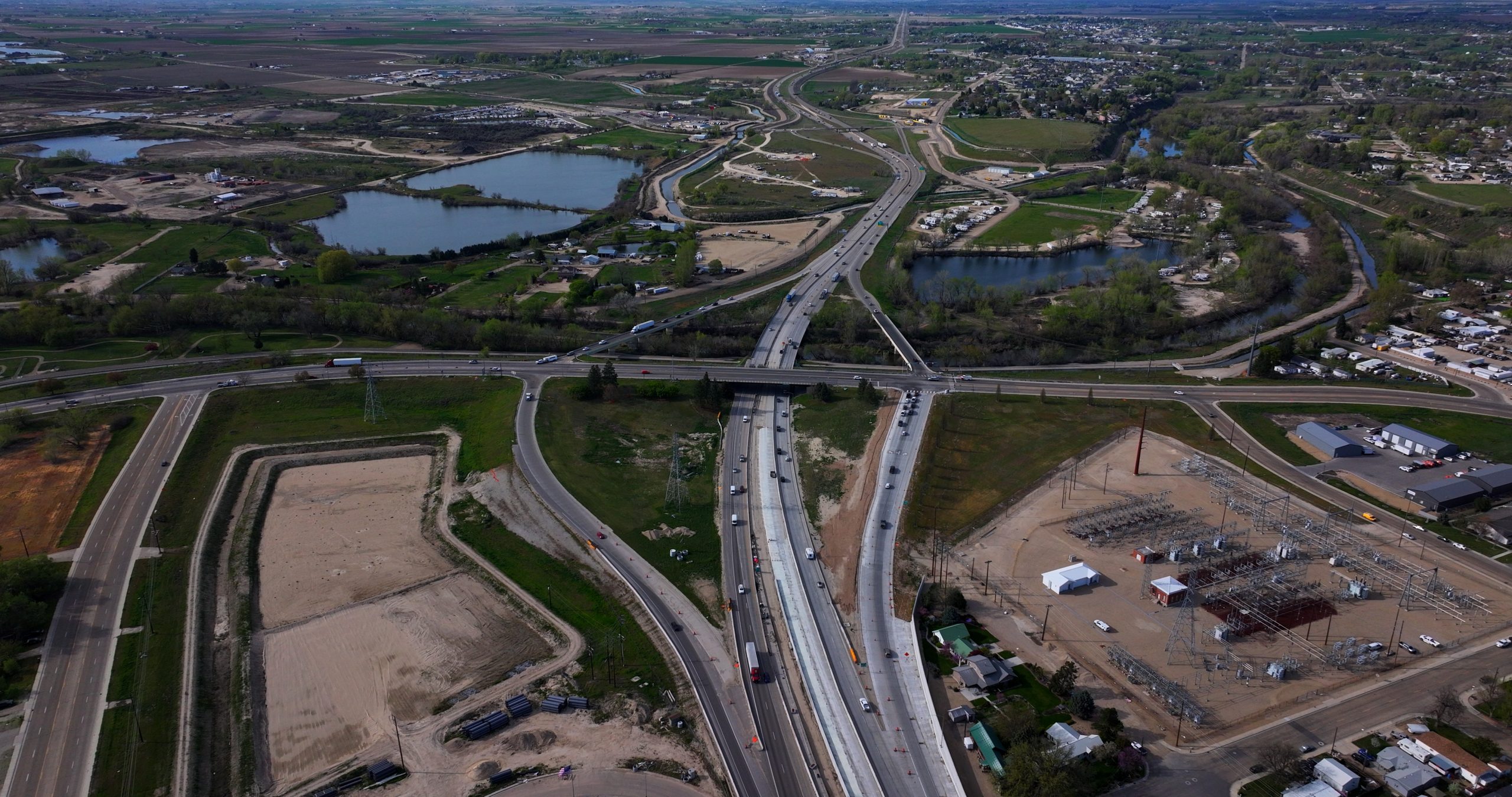 I-84, Centennial Way Interchange facing west.